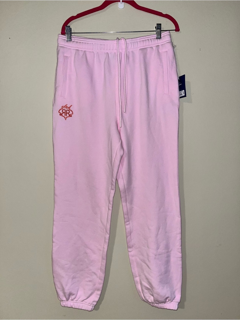 Roller Rabbit Pink Sweatpants with Small Logo medium nwt